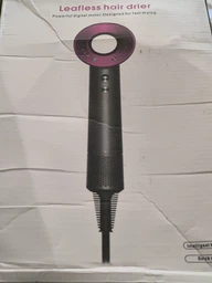 Фен для волосся Leafless hair dryer 5в1 1600 Вт 1,5m з 5 насадками та функцією швидкого сушіння для укладання Рожевий фото від покупців 2