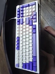 Бездротова клавіатура Proove Gaming Slicker Special Edition White-purple ENG + UA, 4000mAh, Hot-Swap, RGB, 2.4GHz/Bluetooth/USB фото від покупців 1