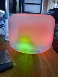 Увлажнитель воздуха ночник аромадиффузор ультразвуковой для дома с led подсветкой на 7 цветов и пультом 500 мл фото от покупателей 5