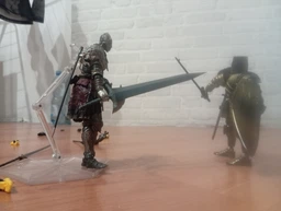 Коллекционная экшн-фигурка Элден Ринг Варграм Свирепый Волк ELDEN RING Vargram Raging Wolf Elden Ring Figma с мечом и щитом, action figure