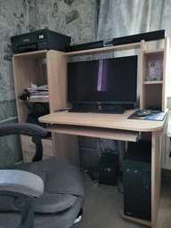 Стіл комп'ютерний Еверест Ліра 125х60х125 см Венге темний