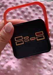 Павербанк 100000 mAh 120W зі швидкою зарядкою та вбудованим кабелем портативний зовнішній акумулятор (білий) фото від покупців 1