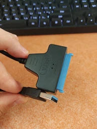 Кабель адаптер переходник USB to SATA с дополнительным питаниемдля 12в для 2,5 / 3,5" HDD / SSD дисков (внешний карман) фото от покупателей 1