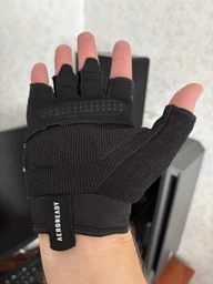 Перчатки для фитнеса Adidas Graphic L Черно-серые (ADGB-15003AB) фото от покупателей 5