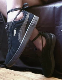 Жіночі кеди шкіряні низькі Puma Smash 3.0 39098402 37.5 (4.5UK) 23.5 см Puma Black-Puma Black-Puma Silver (4065452653866) фото від покупців 3