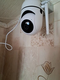 Розумна IP Wifi камера FullHD, з автотрекінгом і датчиком руху, нічним баченням, оберт 360°+ радіоняня, Біла (3853447068)