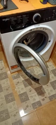 Пральна машина Whirlpool WRBSB 6228 B UA, фронтальна, вузька, 6 кг, 1200, клас С/A/B, 42,5 см, 16 програм, дисплей, інвертор, білий з чорним люком фото від покупців 6
