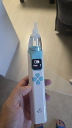 Электронный аспиратор назальный мощный для носа Electric Baby Nasal Aspirator соплеотсос электрический для новорожденных детей с музыкой белый фото от покупателей 9