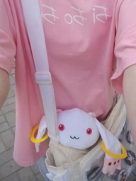 Мягкая игрушка Девочка волшебница Мадока Кюбэй Mahou Shoujo Madoka Kyuubey 20 см