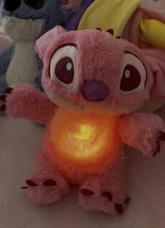 Мягкая детская игрушка «Дышащий Стич» (Stitch), плюшевая, розового цвета фото от покупателей 1