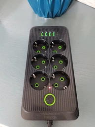 Сетевой фильтр-удлинитель Power Strip 2500 Вт, 6 розеток, 4 USB-порта, 1 порт PD, черный фото от покупателей 4