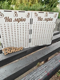 Скарбничка 365 днів. Скарбничка дерево. Скабничка на мрію "Мішок із грошима" (M) фото від покупців 2