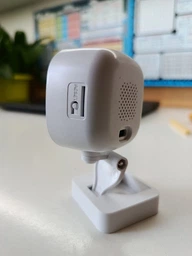 WiFi міні камера IP відеоспостереження Full HD 1080P бездротова смарт відеокамера вайфай з нічним баченням та з двостороннім аудіо зв'язком відеозапис запис звуку на карту пам’яті microSD віддалений доступ онлайн зі смартфона для дому офісу Біла фото от покупателей 1