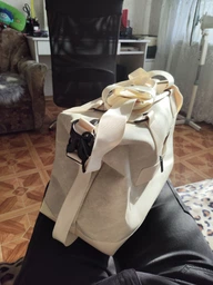 Сумка спортивная женская для спортзала дорожная пляжная через плечо для тренировок спорта командировочных путешествий удобная с отделением для спортивной формы водонепроницаемая ткань с карманами OnePro бежевая 73940 фото от покупателей 1