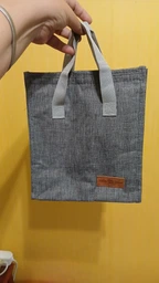 Термосумка для їжі Tasty Bag, ізотермічна сумка для ланчбоксу на 7 л, сіра фото від покупців 2