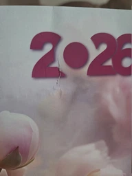 Календар настінний квартальний на 2026 рік на 3 пружини - "Квіти №2 Півони"