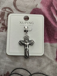 Кулон-хрест Xuping із камінням у золоті 18K Ювелірний сплав Підвіска на ланцюжок Прикраса для щоденного носіння
