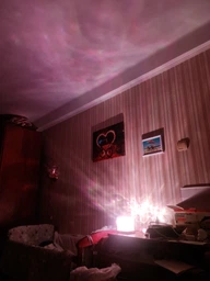 Ночник от USB куб звездное небо LED настольная RGB лампа 16 цветов для спальни и детской + пульт фото от покупателей 7