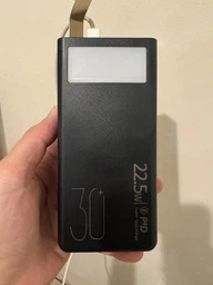 Повербанк 50000 mah 22.5W Super Fast Charge 10024 з LED дисплеєм і швидкою зарядкою PD/QC 3 порта powerbank павербанк для телефона apple айфона iphone самсунг samsung роутера планшета універсальний з ліхтариком фото от покупателей 19