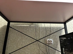 Компьютерный стол Ferrum-decor Дейв 75x120x60 черный ДСП Дуб Артизан 32мм (DEY2139)