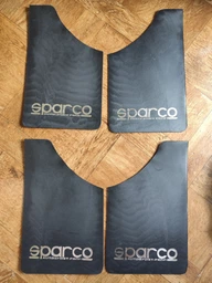 Брызговики SPARCO 360 х 220 мм, универсальные, черные, к-кт 4шт, мягкий капрон (28661)