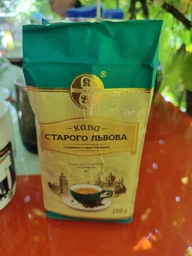 Кофе молотый Кава Старого Львова Лігумінна 250г с ароматом ирландского крема