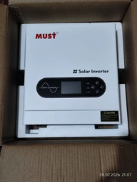 Гібридний інвертор MUST PV18-2012ECO, 2000W, 12V, струм заряду 80A, 170-280V, MPPT (80А, 30-320 Vdc), 290х367х111 мм, 6 кг (YT44593)