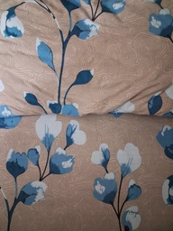 Простынь без резинки Бязь Azure Bloom 180*220 см Голубой