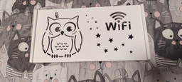 Полиця для роутера Wi-Fi Сова та зірки коробка 40*20*10 см Біла