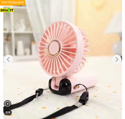 Вентилятор міні з підставкою для телефону та дисплеєм Mini fan XL-1294 N15