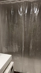Штора для ванной комнаты прозрачная блестящая с 5D эффектом шторка для душа 180×200 см + кольца (12 шт) для шторки для ванной в подарок фото от покупателей 3