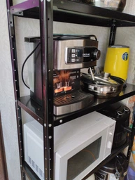 РЕК-4 Стеллаж металлический крашеный с полками из стали, 1700х750х300мм, 5 полок, 35кг/полку, черный