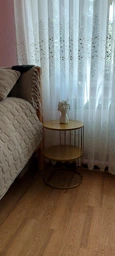 Кавовий столик Atmosphera Kobu 2 рівня золотий 36 см (3560238652428)
