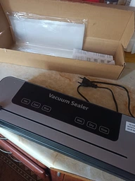 Вакууматор бытовой для продуктов питания Vacuum Sealer 120W 60 вакуумный упаковщик автоматический + 10 пакетов