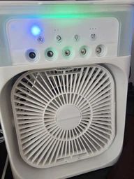 Портативный вентилятор, кондиционер с водяным охлаждением Air Cooler Fan 4 в 1 (580 AC) Белый фото от покупателей 1
