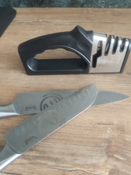 Точилка для ножів і ножниць 4в1 універсальна 4 Stage Knife Sharpener фото від покупців 2