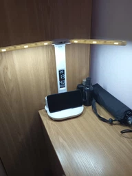 Світлодіодна настільна лампа трансформер на акумуляторі з дисплеєм 12в1 Tech Lamp - багатофункціональна з подвійним джерелом світла, календарем, термометром та тримачем для ручок, біла фото від покупців 2