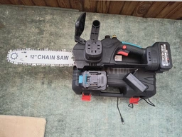 Аккумуляторная цепная пила ( пила ) садовая Vollyx Electric Saw с шиной 12» для дерева и веток, электропила + 2 аккумулятора 21В, кейс фото от покупателей 6