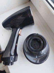 Отпариватель одежды ручной вертикальный 1600W для всех видов тканей курток, пиджаков, пальто, тканей, синтетики, занавесок, тюлей, штор, текстиля, черный