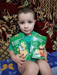 Крекери Gerber Пшеничні з томатами для дітей із 12 місяців 100 г (8000300435351) фото від покупців 8