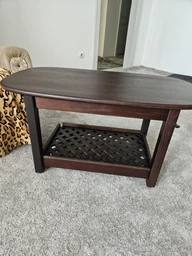 Стіл журнальний кавовий Wood Wedge із ящиком 90х50х47 см Колір Коричневий (КСК900500470)