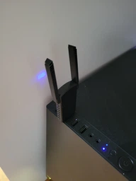 Адаптер Wi-Fi 6 1300 Мб/с мережевий вай фай модуль 5G для пк з 2 антенами wifi ресивер двохдіапазонний бездротовий в комп'ютер 2.4ГГц + 5ГГц USB 3.0 чорний (02970001)