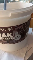 Паркетний лак для підлоги акрил-поліуретановий напівматовий SkyLine 10 л (hoz0010869) фото від покупців 1