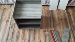 Тумба приліжкова з шухлядами 44×40×30 см, компактна підлогова тумбочка в спальню для зберігання речей, книг і дрібниць з 2 висувними ящиками для дому, дитячої та вітальні, ламінована ДСП Біла, STLMD-76-White