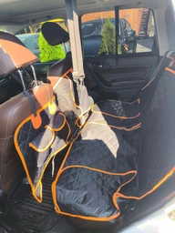 Автогамак для собак в машину на заднє сидіння авто гамак накидка чохол автомобільна підстилка з бортами для перевезення собаки (002249)