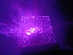 Нічник від USB куб зоряне небо LED настільна RGB лампа 16 кольорів для спальні та дитячої + пульт фото від покупців 2