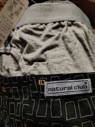 Труси підліткові для хлопчика бавовна Natural Club Квадратики Чорний 152