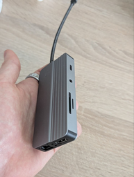 USB HUB 10в1 юсб хаб для ПК та ноутбука - перехідник розгалужувач концентратор для флешек TYPE-C | PD 3.0 | TF | SD | RJ45 | HDTV 4K фото від покупців 1