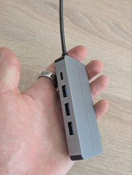 USB HUB 10в1 юсб хаб для ПК та ноутбука - перехідник розгалужувач концентратор для флешек TYPE-C | PD 3.0 | TF | SD | RJ45 | HDTV 4K