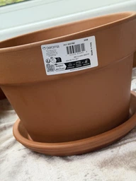 Горщик з піддоном Deroma h18*d27*v 6,4 теракот (000006335) фото від покупців 3